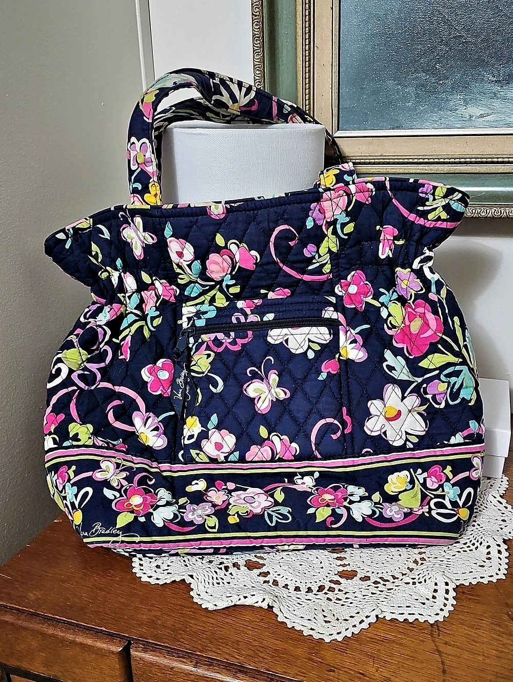 Vera Bradley Floral in Blue & Pink